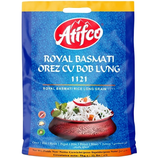 OREZ CU BOB LUNG ROYAL BASMATI ATIFCO 5 KG