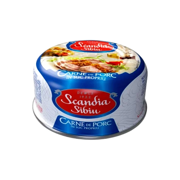 CARNE DE PORC IN SUC PROPRIU SCANDIA SIBIU 300 GR