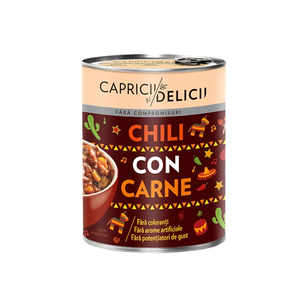 CHILI CON CARNE MANDY CAPRICII SI DELICII 400 GR
