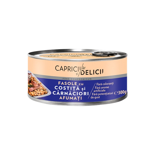 FASOLE COSTITA CARNACIORI MANDY CAPRICII SI DELICII 300 GR