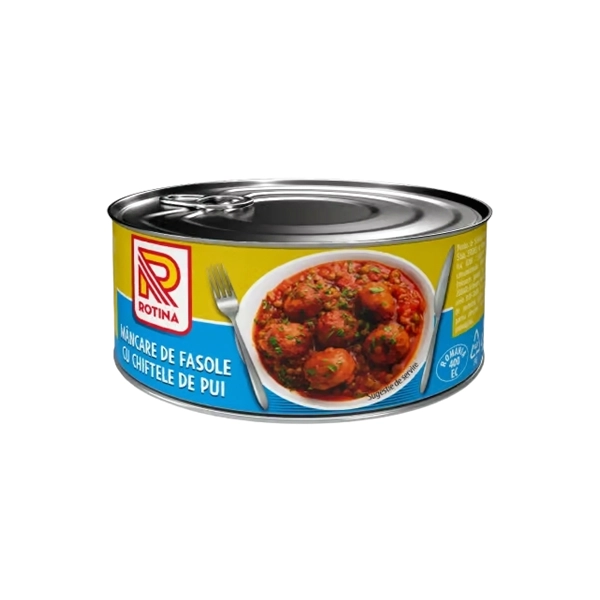 MANCARE FASOLE CU CHIFTELE PUI ROTINA 320 GR
