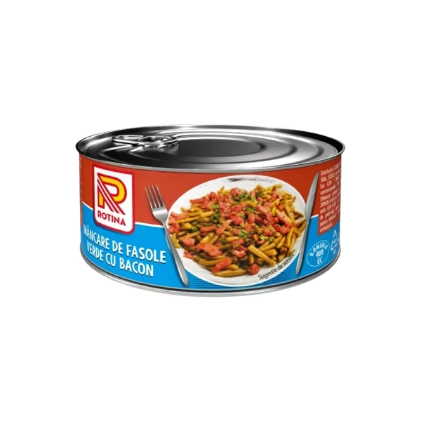MANCARE FASOLE VERDE CU BACON ROTINA 320 GR