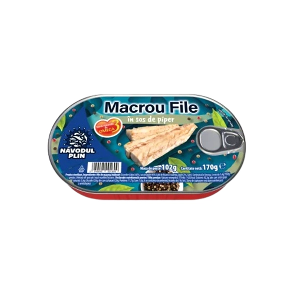 FILE DE MACROU IN SOS DE PIPER NAVODUL PLIN 170 GR