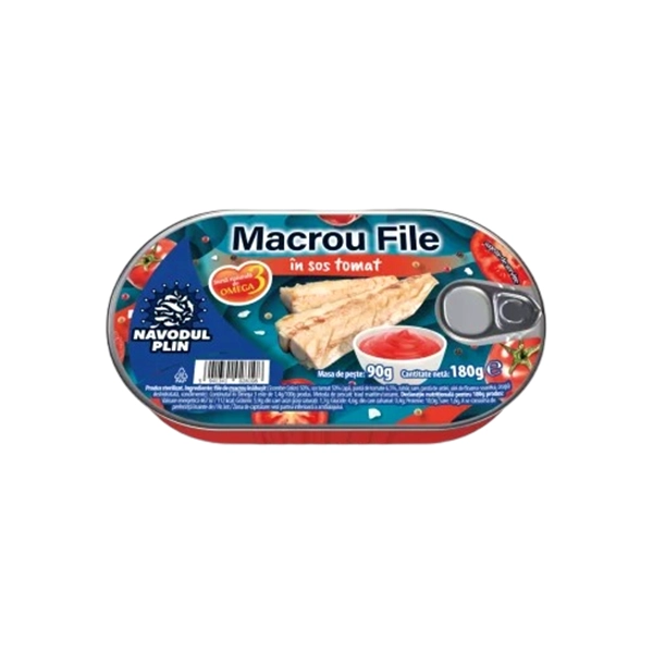 FILE DE MACROU IN SOS TOMAT NAVODUL PLIN 180 GR