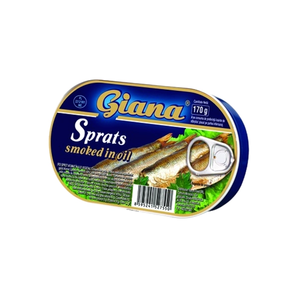 SPROT BALTIC IN SUC PROPRIU SI ULEI VEGETAL GIANA 240 GR