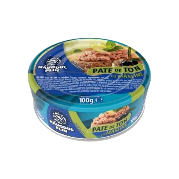 PATE DE TON CU MASLINE NAVODUL PLIN 100 GR