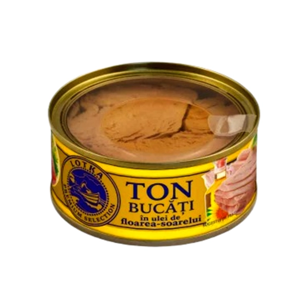 TON BUCATI IN ULEI DE FLOAREA SOARELUI LOTKA 160 GR