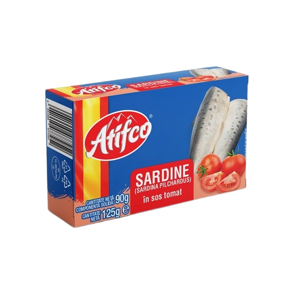 SARDINE IN SOS TOMAT ATIFCO 125 GR