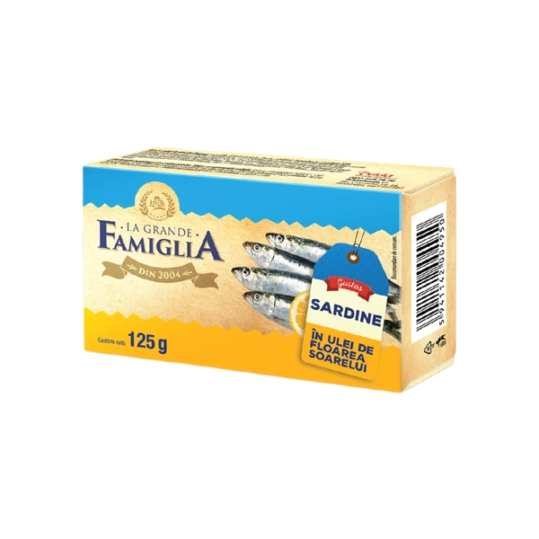 SARDINE IN ULEI LA GRANDE FAMIGLIA 125 GR
