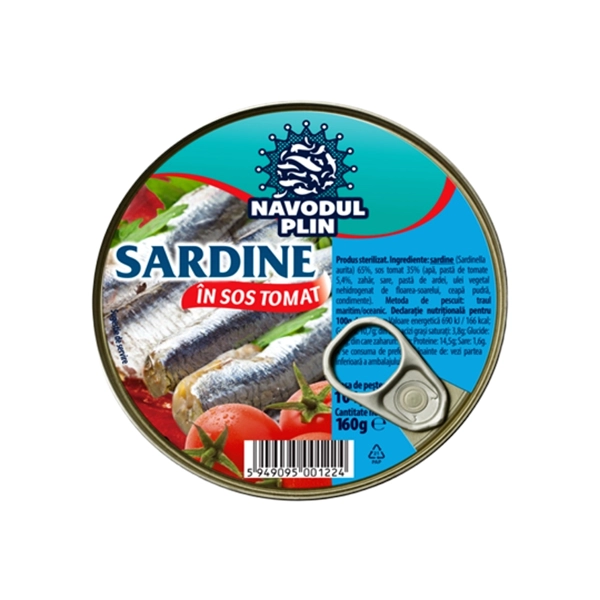 SARDINE SOS TOMAT NAVODUL 160 GR