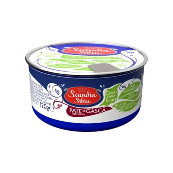 PATE DE GASCA INTEGRAL SCANDIA SIBIU 120 GR