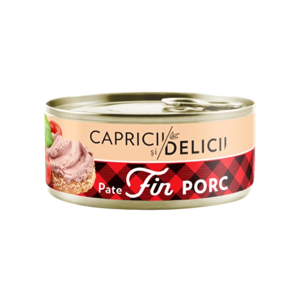 PATE FIN FICAT DE PORC MANDY CAPRICII SI DELICII 115 GR