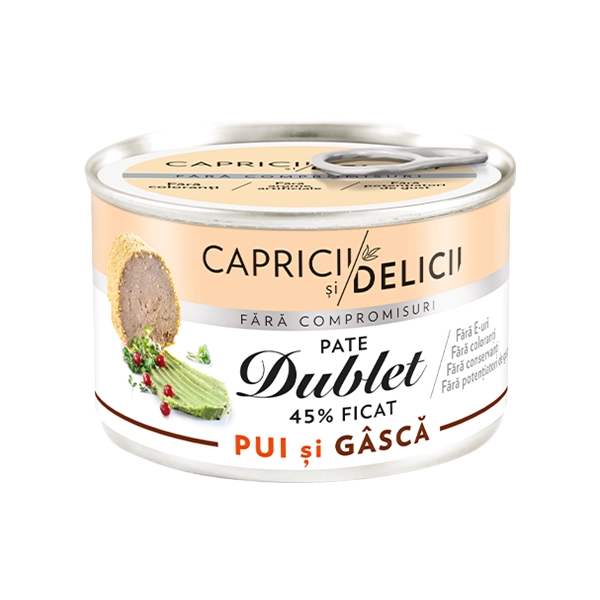 PATE PUI GASCA DUBLET MANDY CAPRICII SI DELICII 145 GR