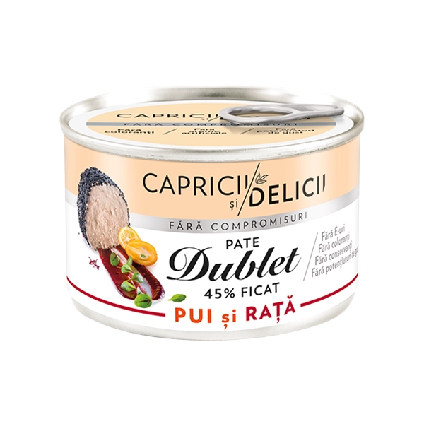 PATE PUI RATA DUBLET MANDY CAPRICII SI DELICII 145 GR