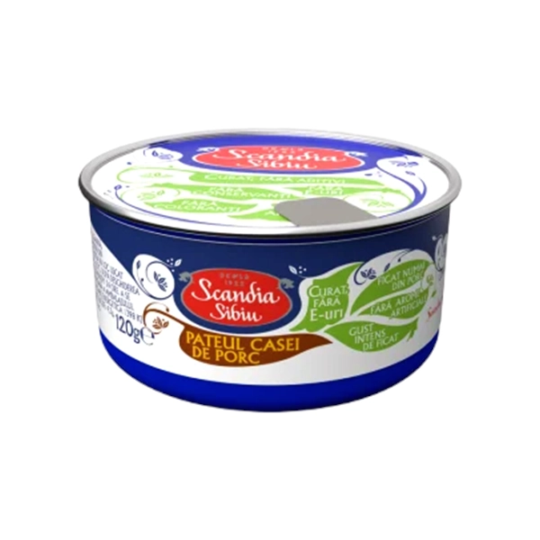 PATE UL CASEI DE PORC SCANDIA SIBIU 120 GR