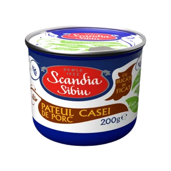 PATE UL CASEI DE PORC SCANDIA SIBIU 200 GR