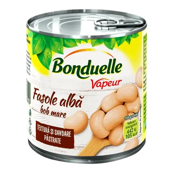 FASOLE ALBA BOB MARE VAPEUR BONDUELLE 305 GR