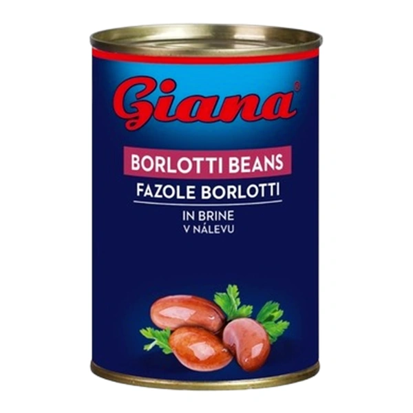 FASOLE BOABE BORLOTTI INTREGI IN SARAMURA GIANA 425 ML