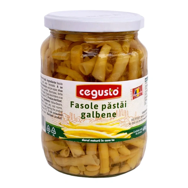 FASOLE GALBENE PASTAI CONSERVFRUCT CEGUSTO 680 GR