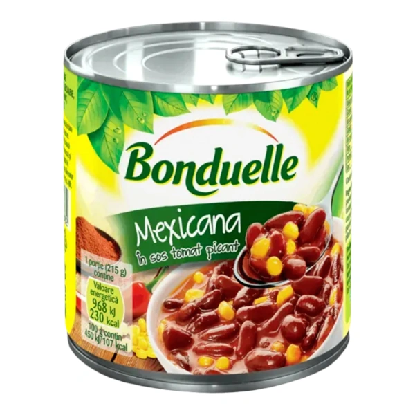 FASOLE ROSIE BOABE MIX MEXICAN BONDUELLE 430 GR