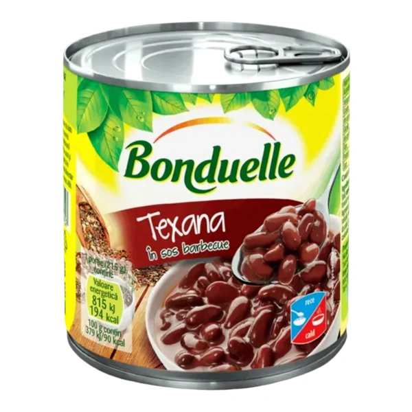 FASOLE ROSIE BOABE SOS BARBEQUE BONDUELLE 400 GR