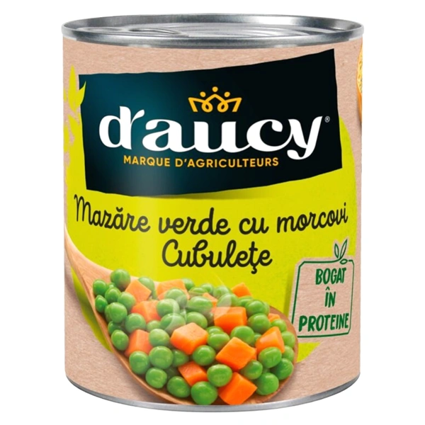 MAZARE VERDE SI MORCOVI CUBULETE D'AUCY CUTIE 400 GR