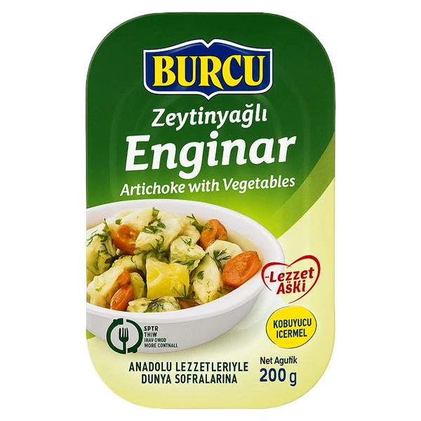ANGHINARE CU LEGUME IN ULEI DE MASLINE BURCU 200 GR