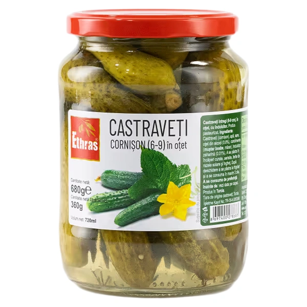 CASTRAVETI CORNISON 6 9CM ETHRAS 680 GR