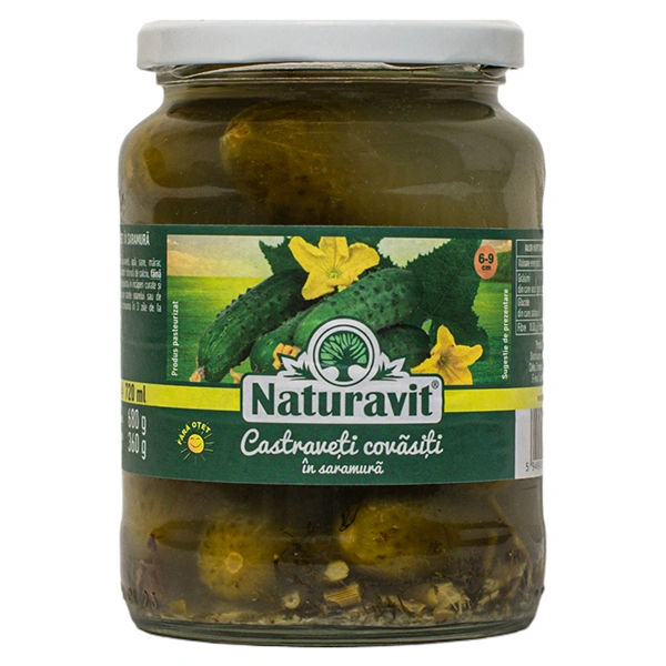 CASTRAVETI COVASITI IN SARAMURA NATURAVIT 720 GR