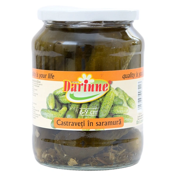 CASTRAVETI IN SARAMURA DARINNE 720 ML