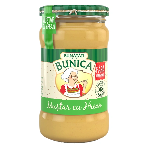 MUSTAR CU HREAN BUNICA 300 GR