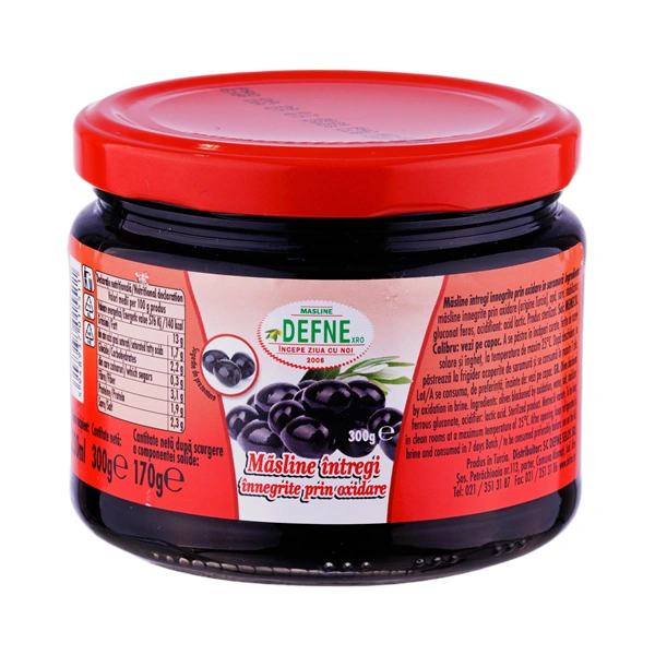 MASLINE NEGRE INTREGI 330ML DEFNE