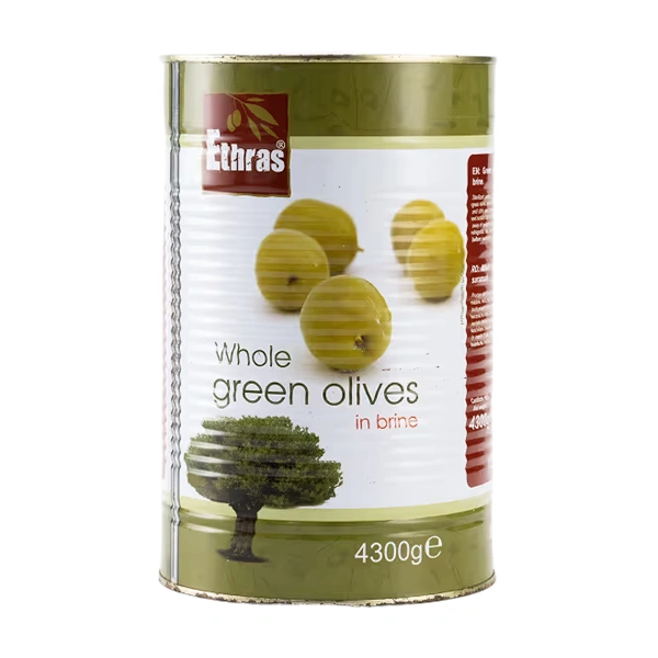 MASLINE VERZI INTREGI IN SARAMURA ETHRAS 4300 GR