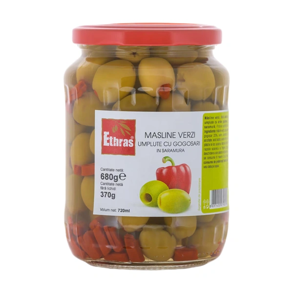 MASLINE VERZI UMPLUTE CU GOGOSARI ETHRAS 680 GR